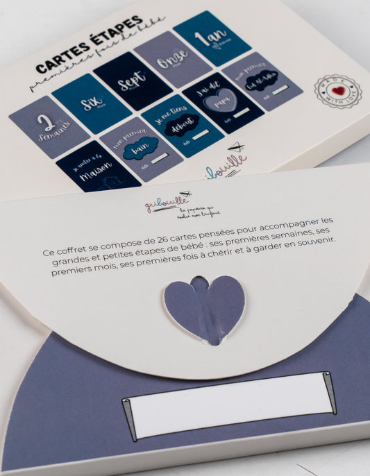 Cartes étapes - premières fois de bébé
