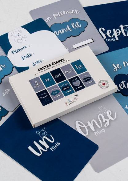 Cartes étapes - premières fois de bébé