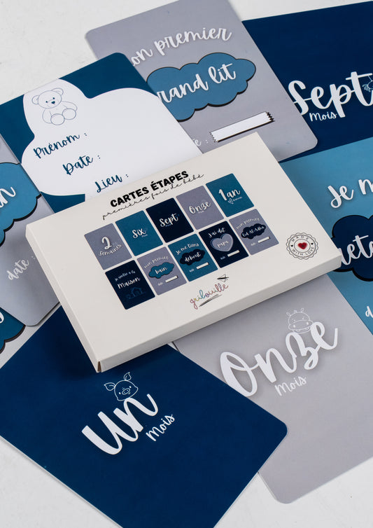 Cartes étapes - premières fois de bébé