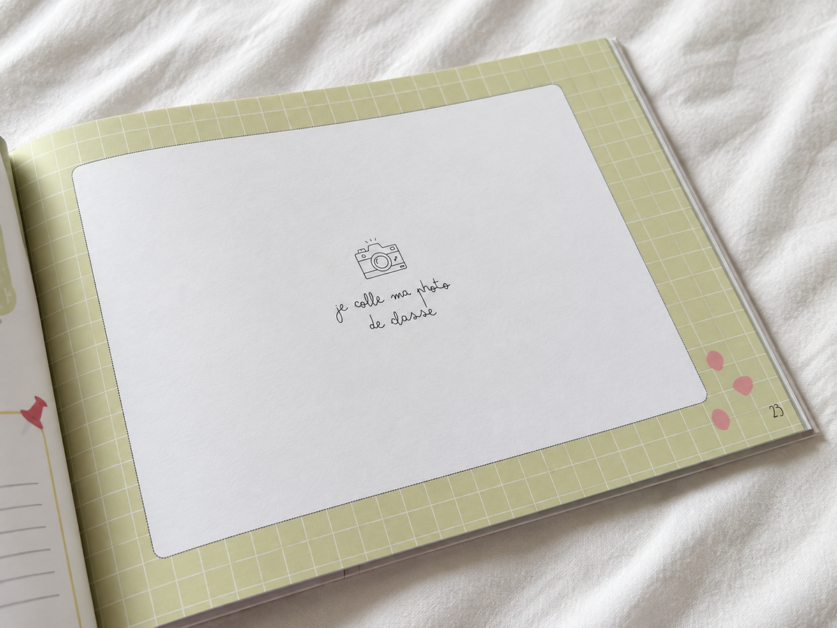 Page photo de l'album souvenirs d'école