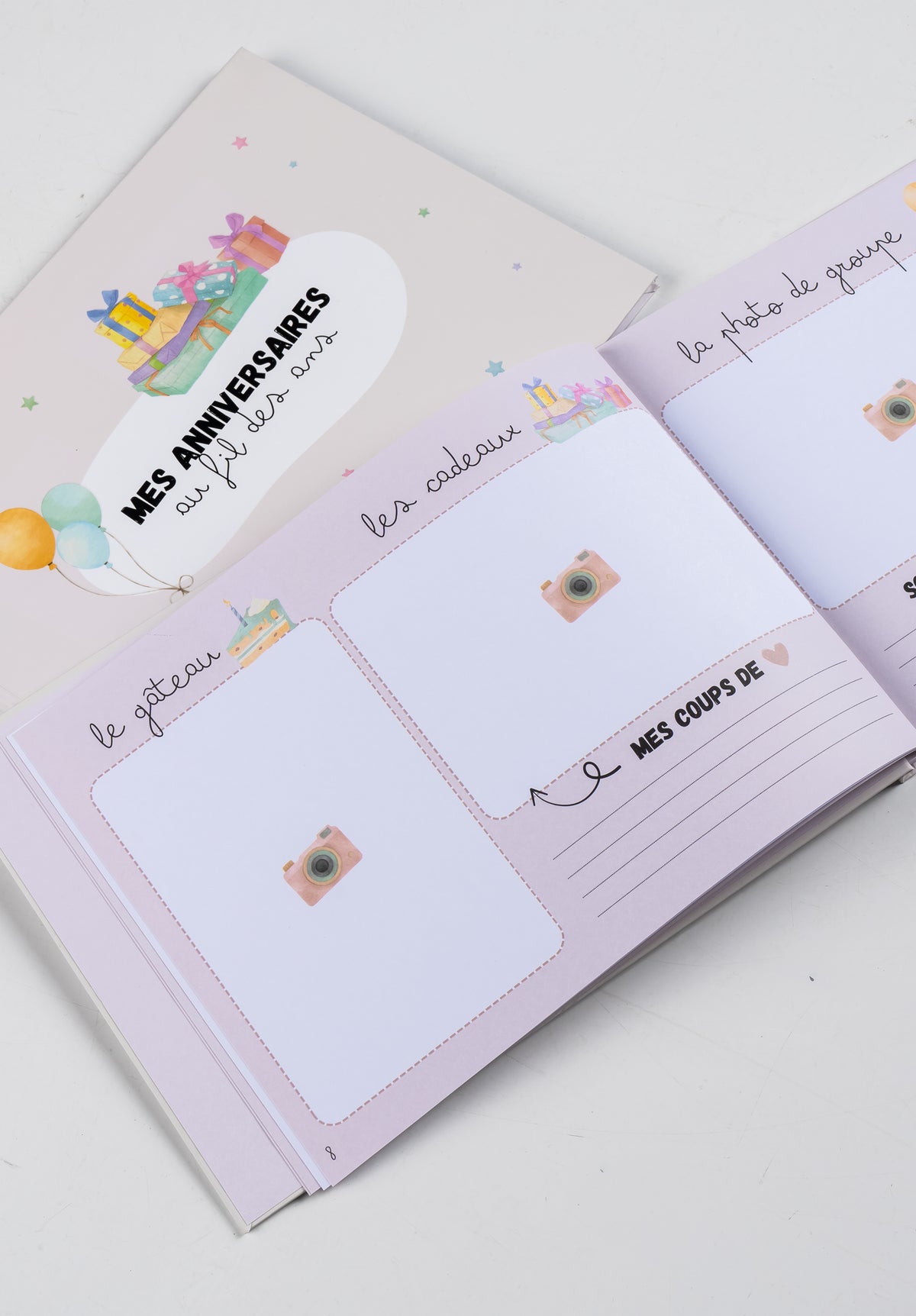 Album mes anniversaires au fil des ans