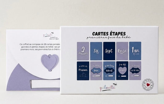 Cartes étapes - premières fois de bébé