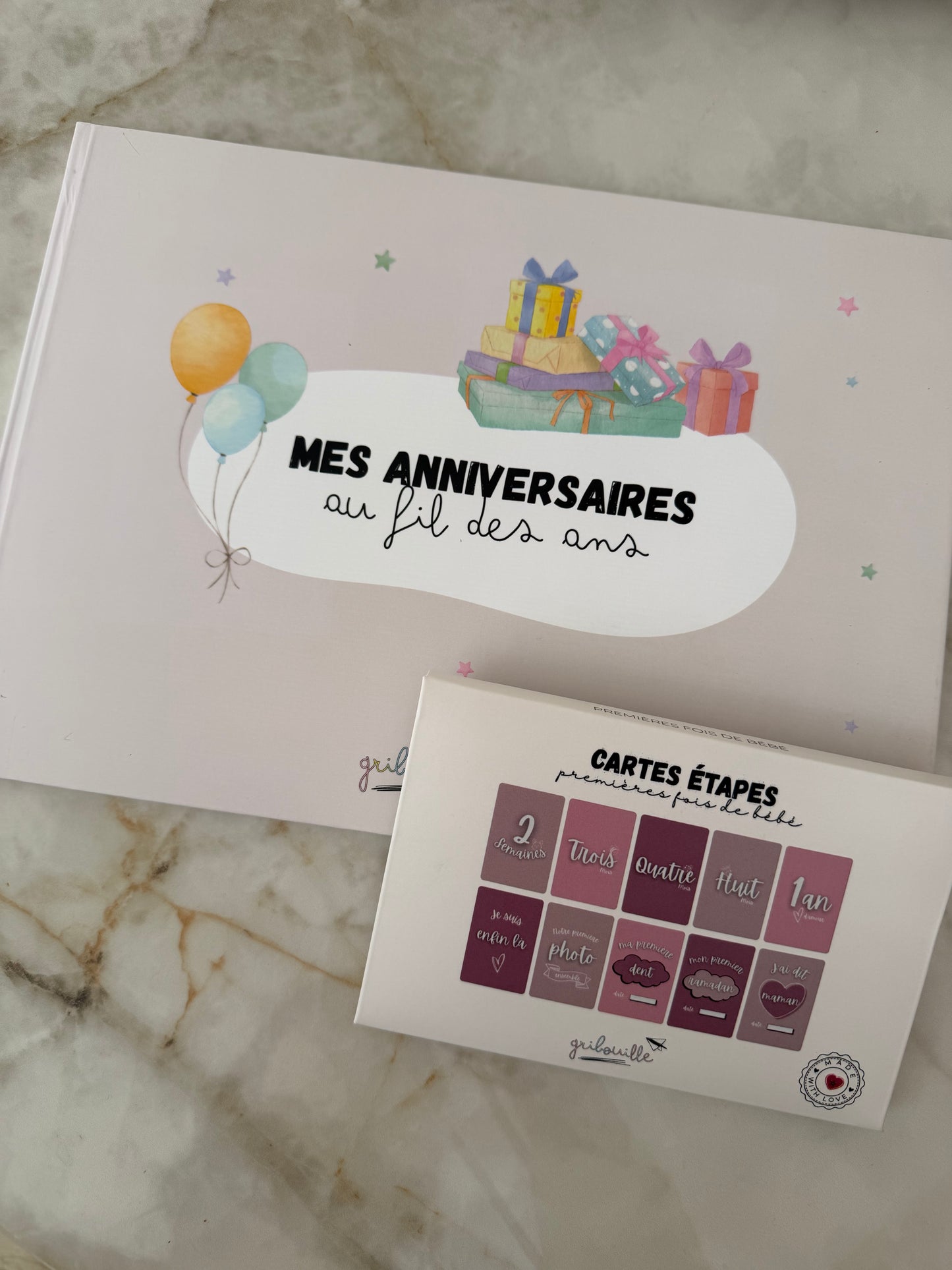 Pack album anniversaire & cartes premières fois