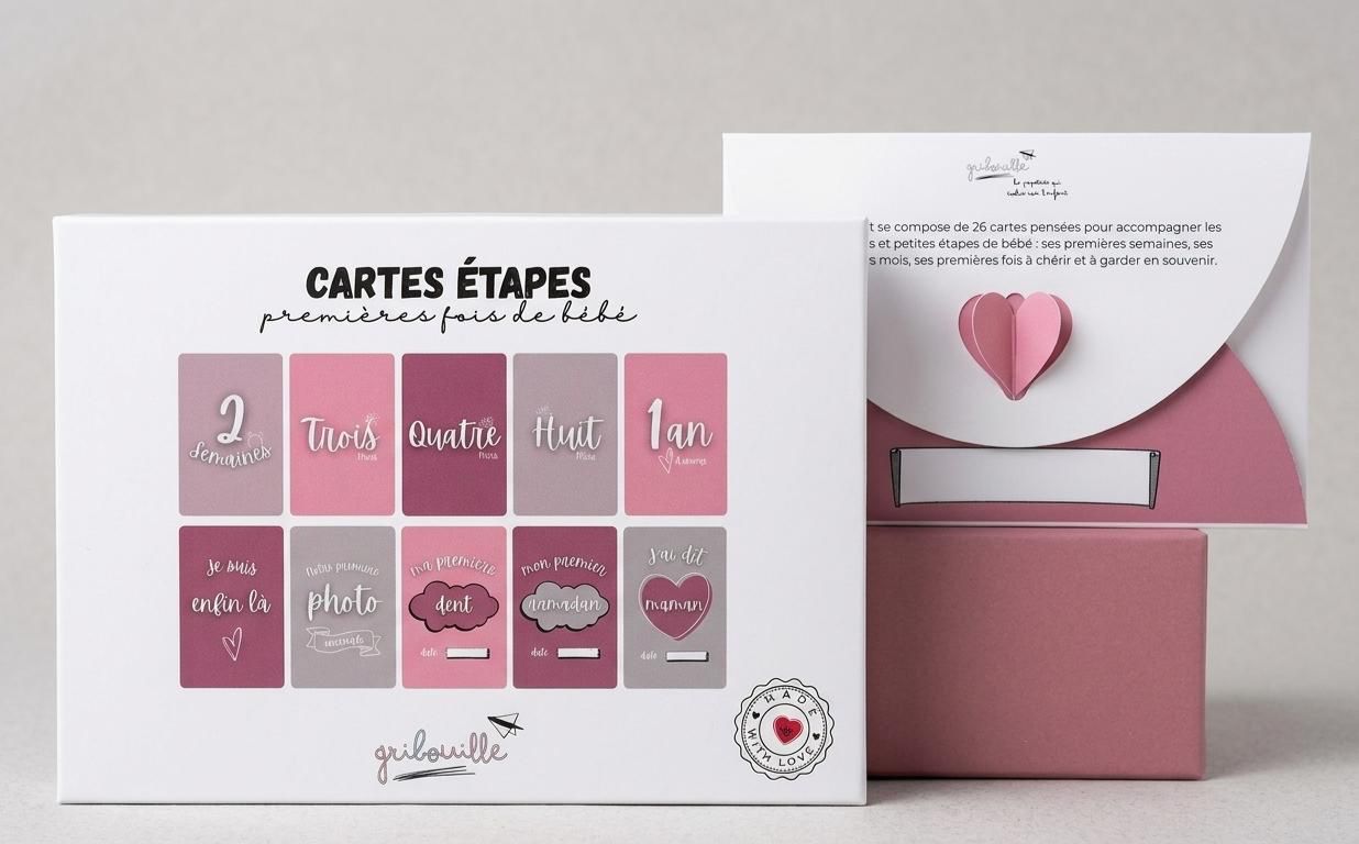 Cartes étapes - premières fois de bébé