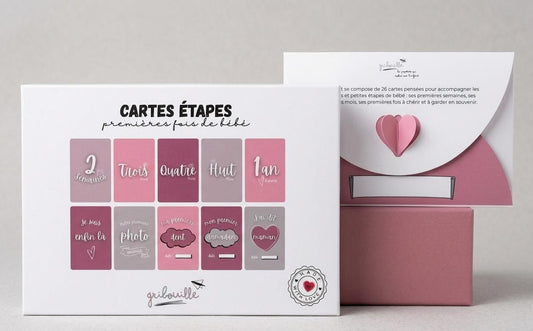 Cartes étapes - premières fois de bébé